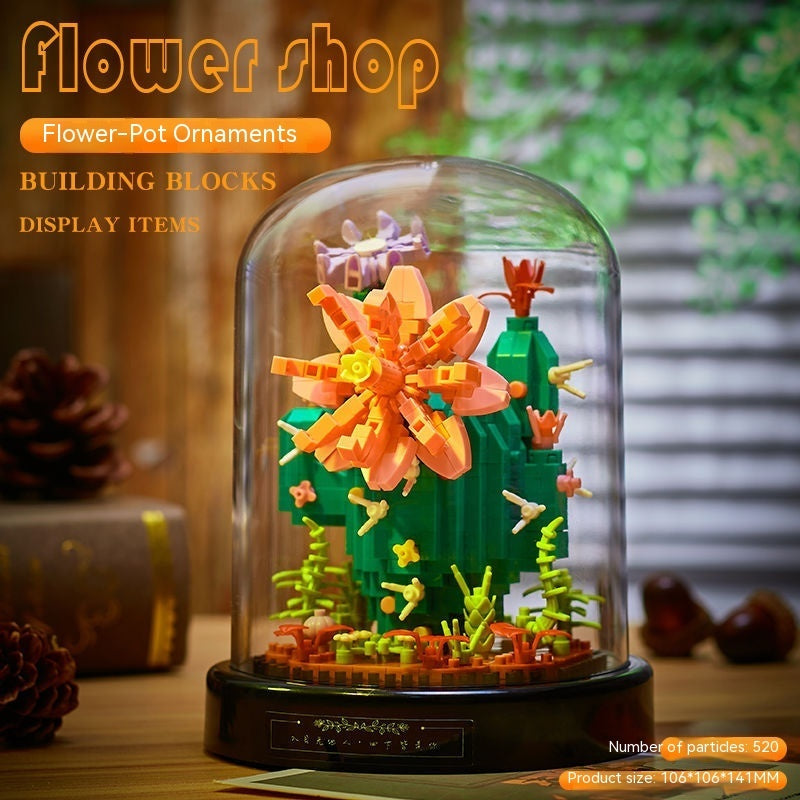 Hibiscus Flower Sunflower Rose Building Blocks Eternal Life