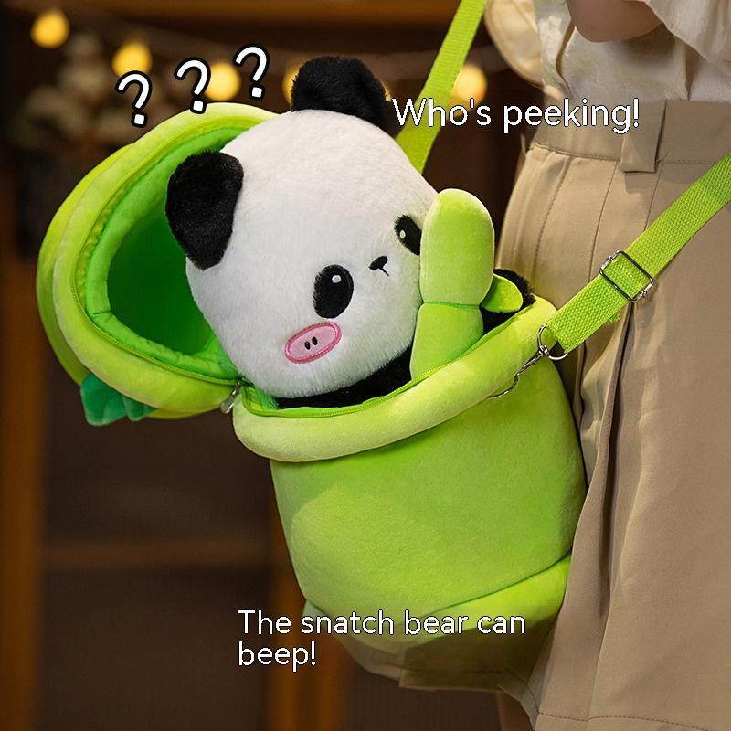 Bear Youcheng Bamboo Cute Backpack Plush Toy
