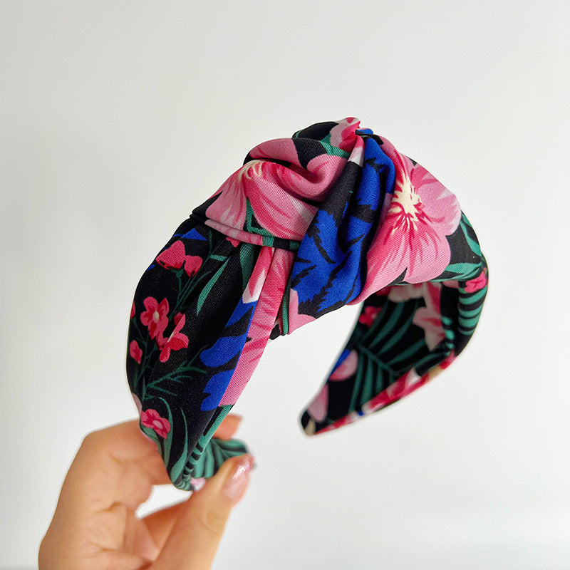 Women's Fashion Personalized Wide-brimmed Printed Headband