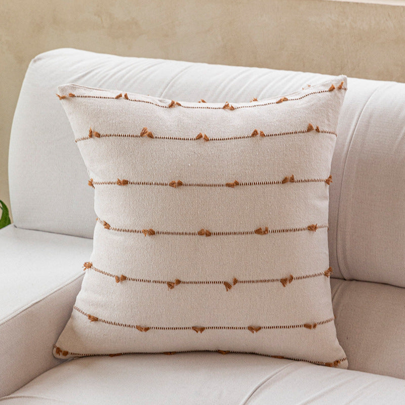 Home Fashion Simple Cotton Blype Sofa And Bed Cushions Pillow Cover