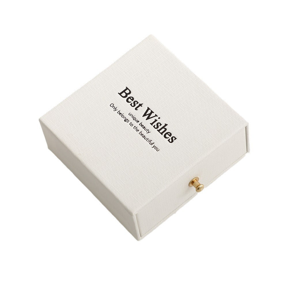 Lotus Pattern Drawer Jewelry Box Necklace Jewelry