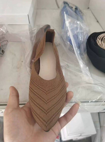 Women's Comfortable Low-cut Square Toe Flat Shoes