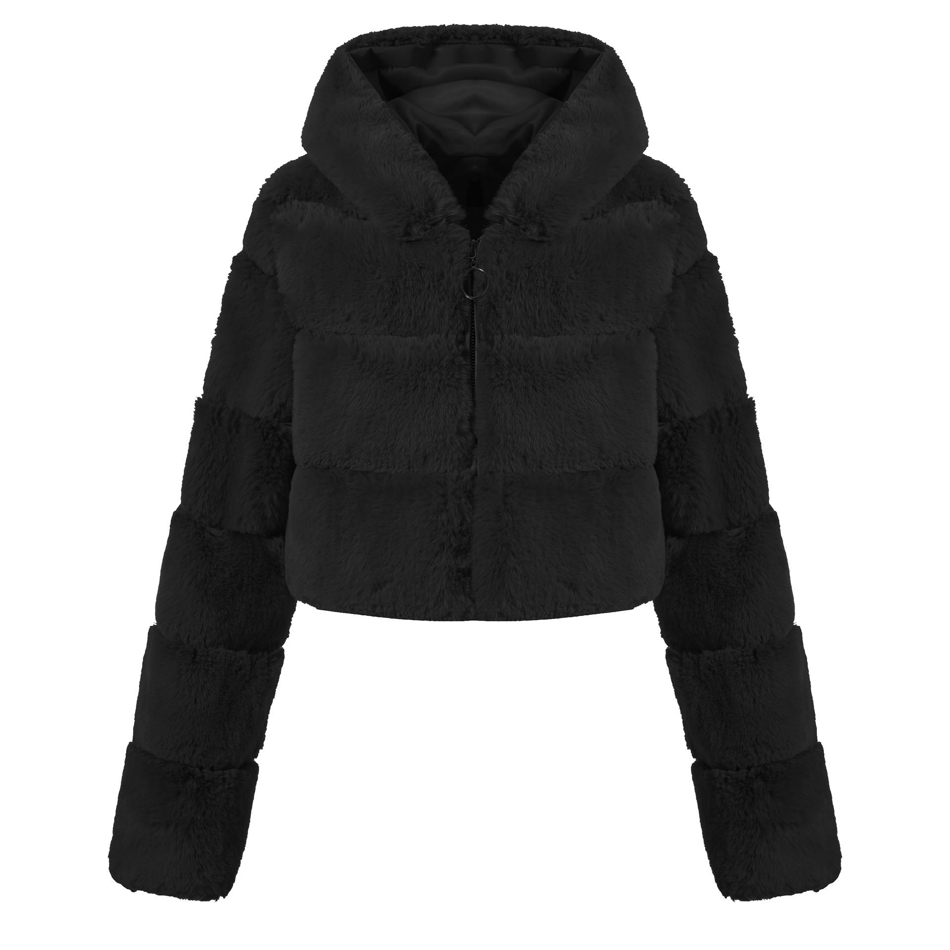 Solid Color Faux Fur Coat Jacket Fashion