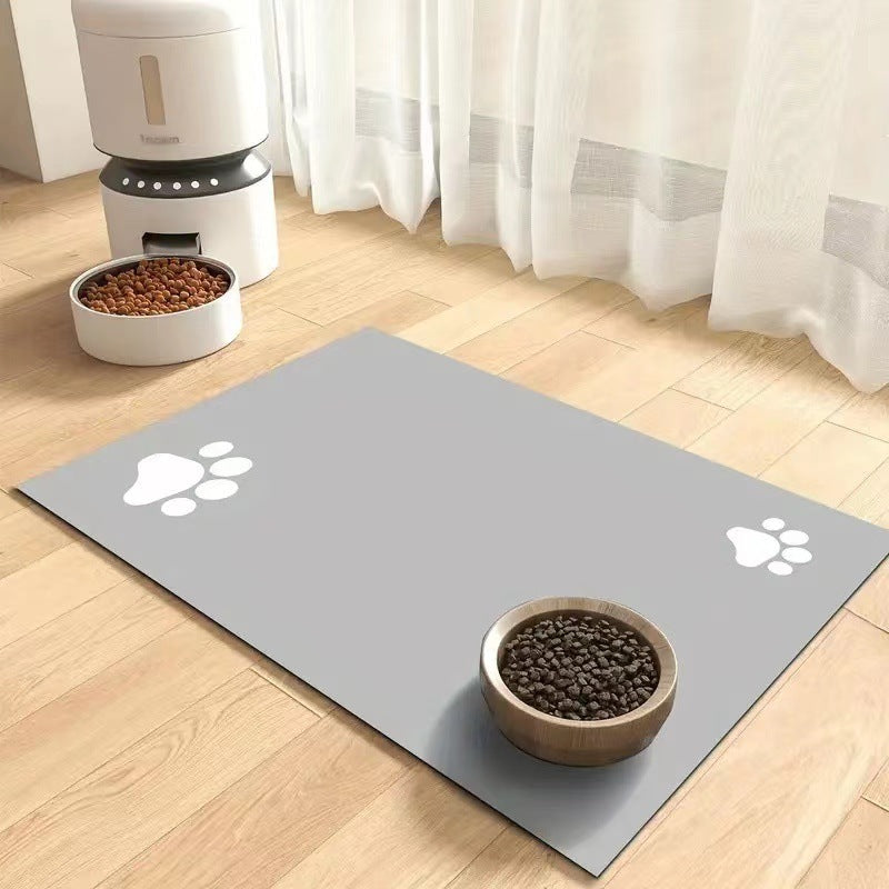 Pet Diatom Ooze Floor Mat Dogs And Cats Eating Mat Spill-proof Waterproof Quick-drying Placemat