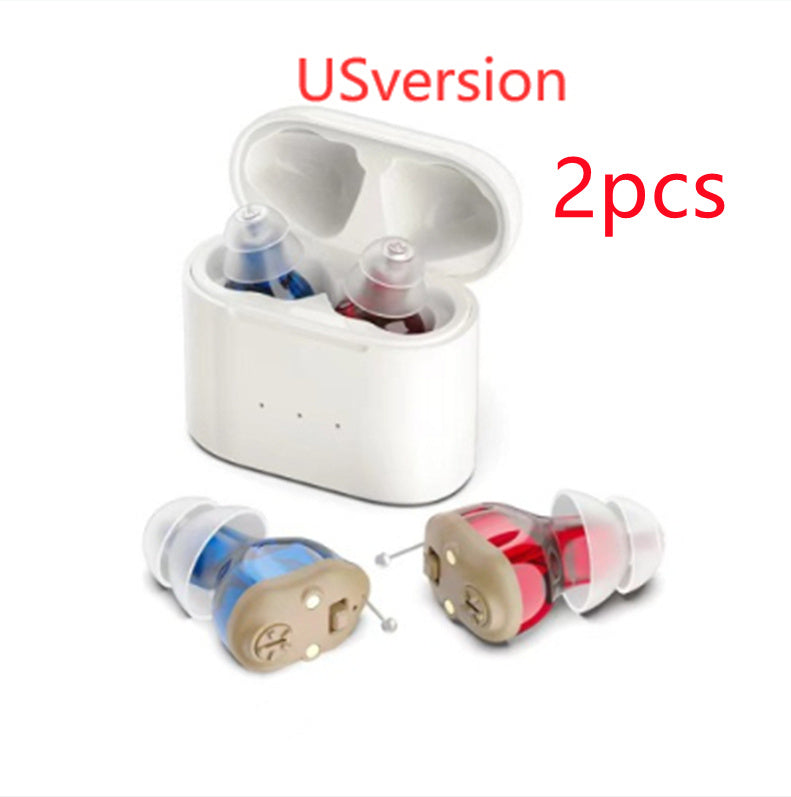 Red And Blue Magnetic Charging Warehouse Meatus Acusticus Digital Hearing Aid