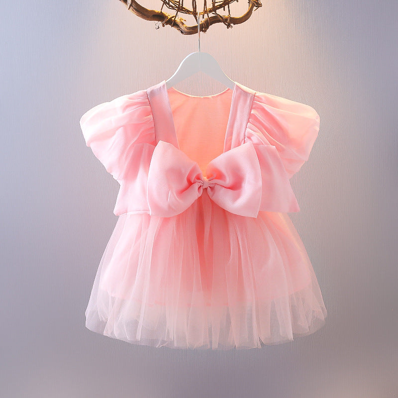 Korean Children Big Bow Dress