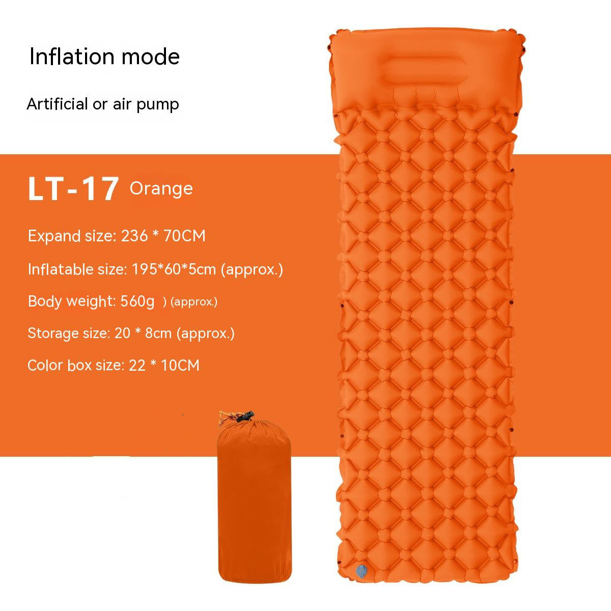 Outdoor Ultra-light Inflatable Mattress TPU Multi-person