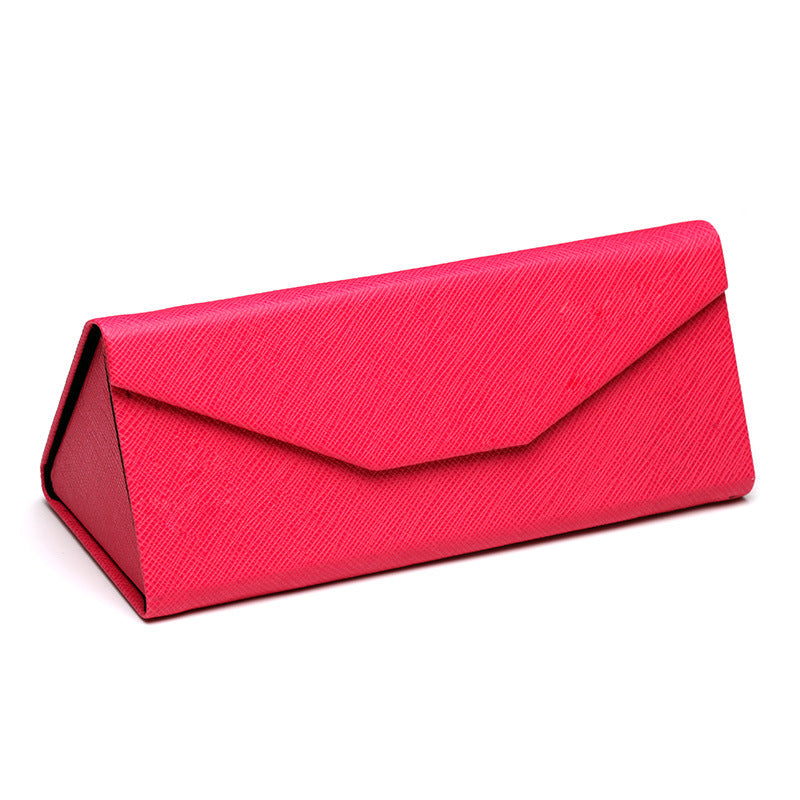 Handmade Storage Portable Triangle Folding Glasses Case