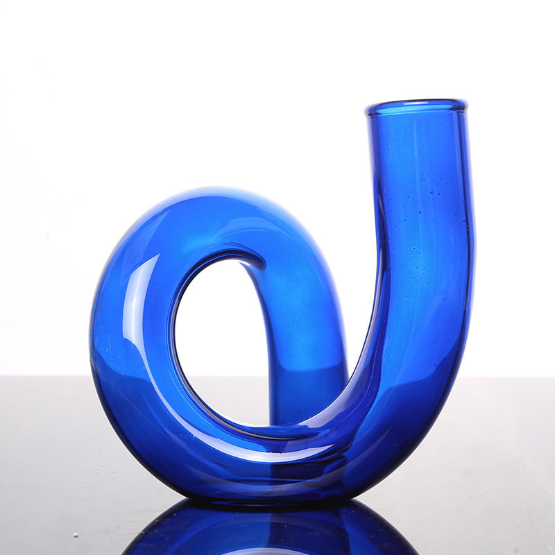 Irregular Creative Strange Shape Glass Vase Living Room Art Decoration