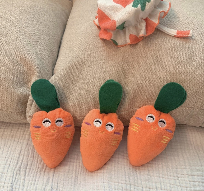 Ins Plush Carrot Voice Cute Dog Toy