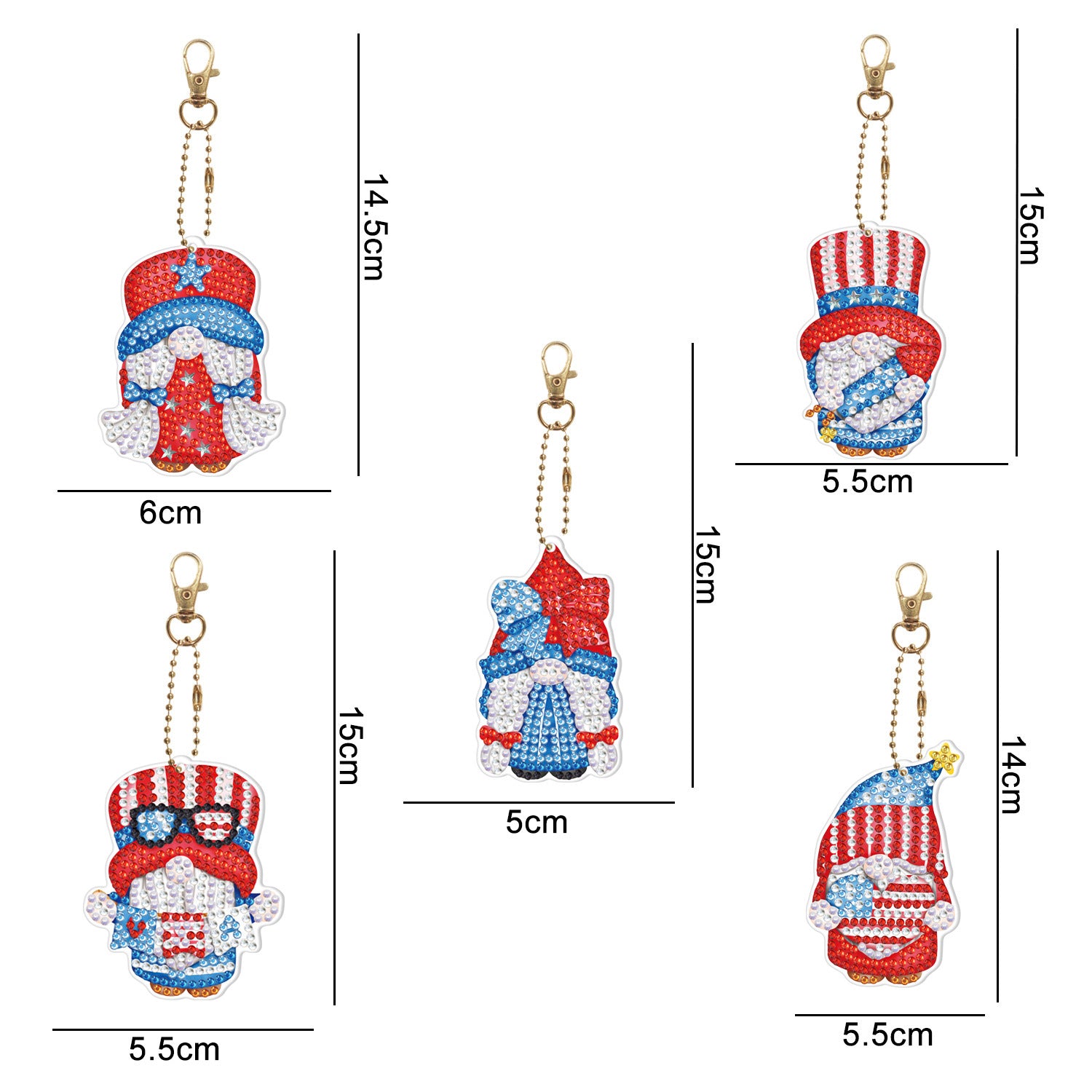 Diamond Painting Keychain Creative Children Cartoon Decorative Pendant