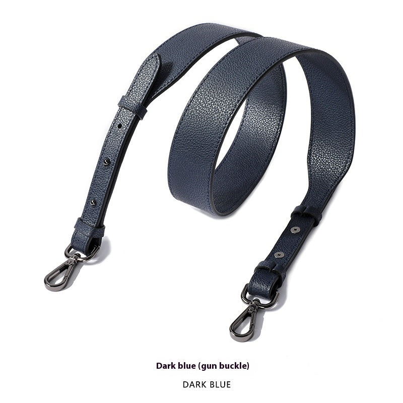 Cowhide Milled Double-sided Wide Shoulder Strap All-match Adjustable