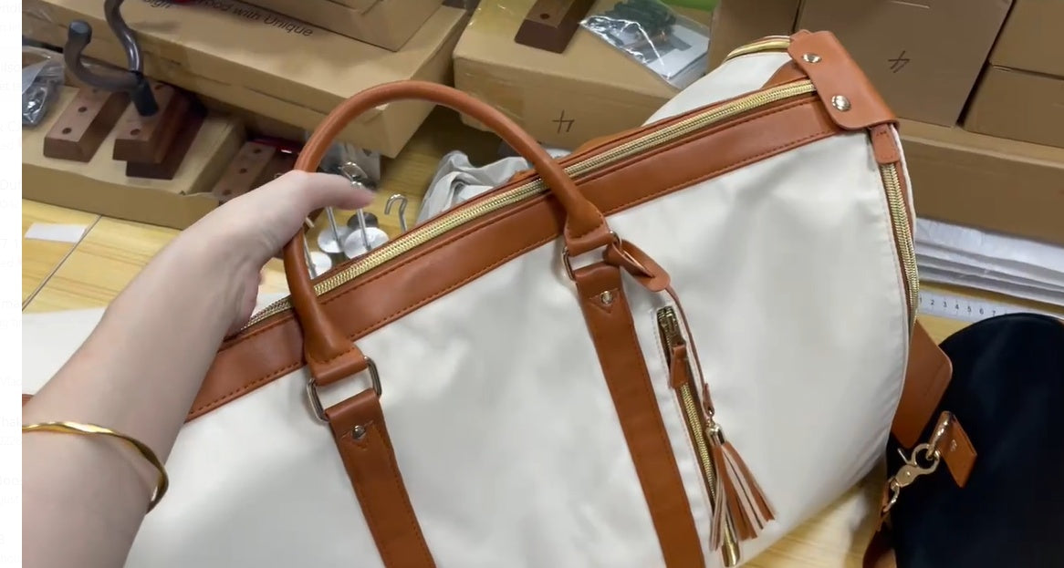 Women's Handbag Folding Suit Bag Waterproof Clothes Totes