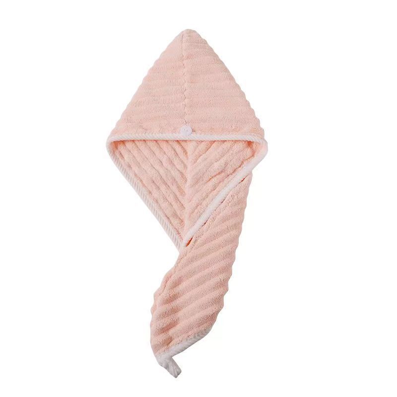 Wave Pattern Hair-drying Cap Towel Thick Soft And Strong