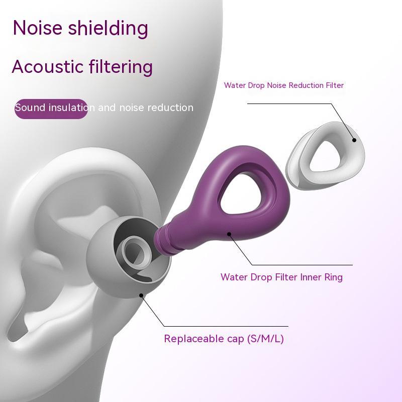 Silicone Noise-reduction Ear Plugs Swimming Waterproof And Silent Sleeping