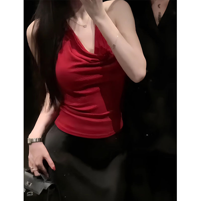 Off-the-shoulder Slim-fit All-matching Short Top