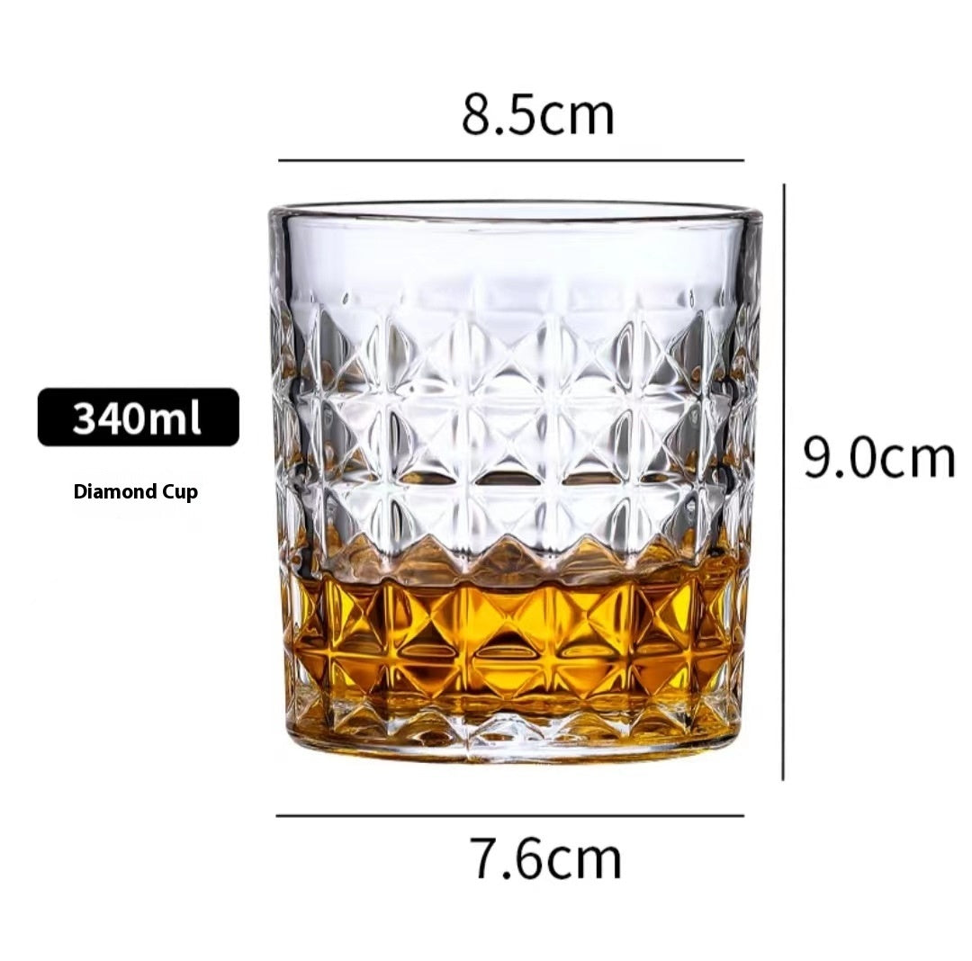 Whiskey Pure Drink Internet Celebrity Beer Brandy Glass Household High-end Classical Foreign Wine Bar Cup
