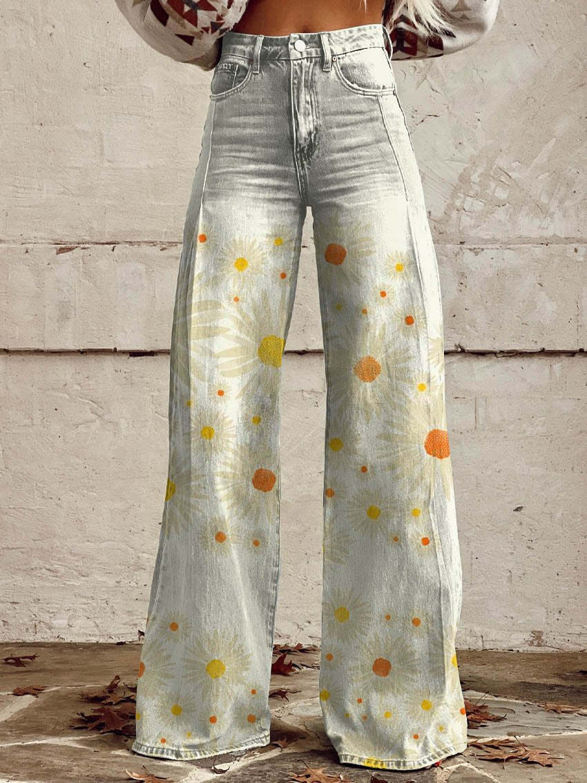 2024 European And American Plus Size Women's Casual Pants Thin Wide Leg