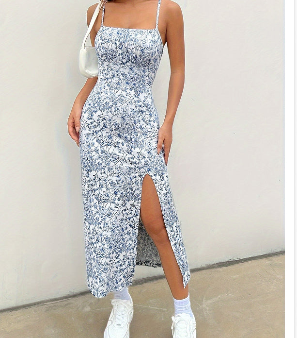 Leopard Print Sheath Long Dress