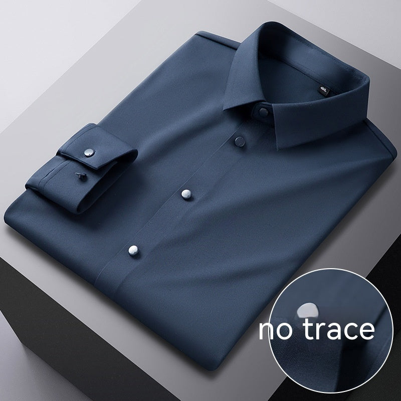 High Elastic Seamless Striped Shirt For Men