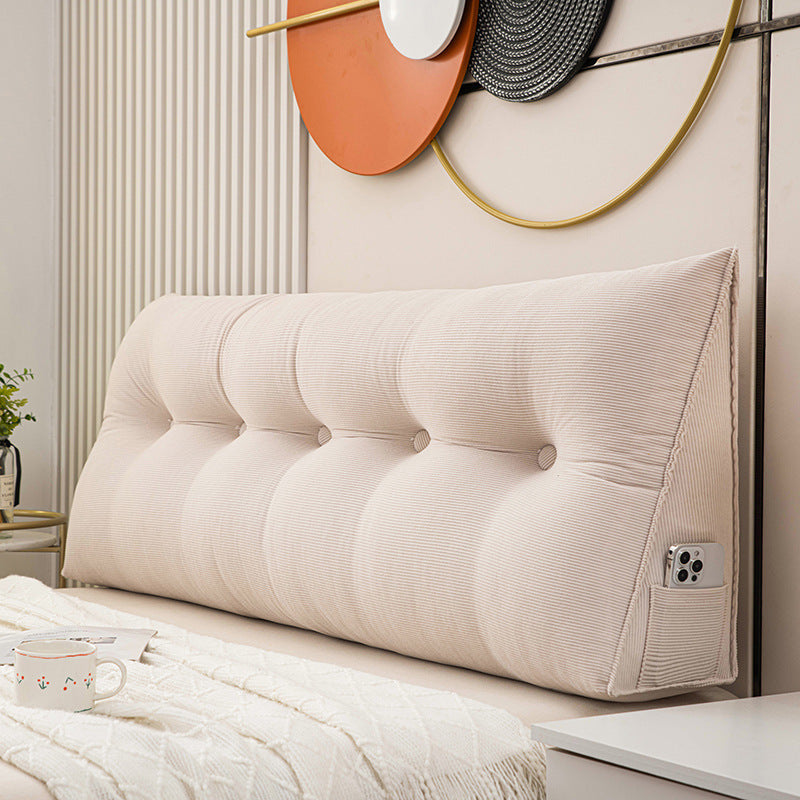 Triangle Head Cushion Double Back Soft Bag Pillow Can Be Disassembled And Washed In Bed
