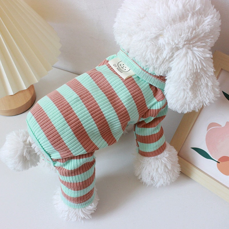 Pet Clothes Spring And Summer Thin Four-leg Home Wear Teddy