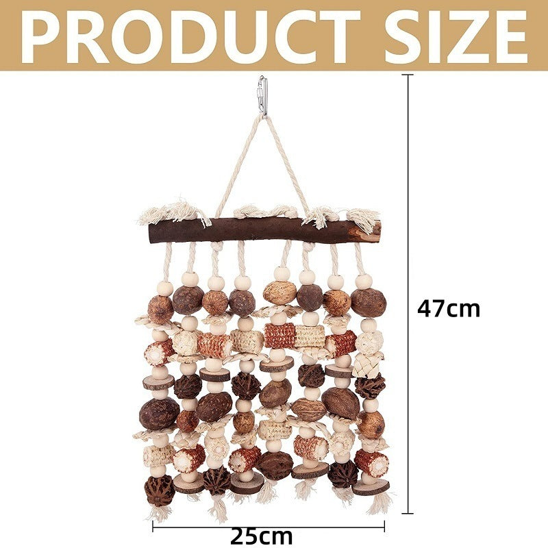 Large Parrot Burstable Cloth Nibbling Toy