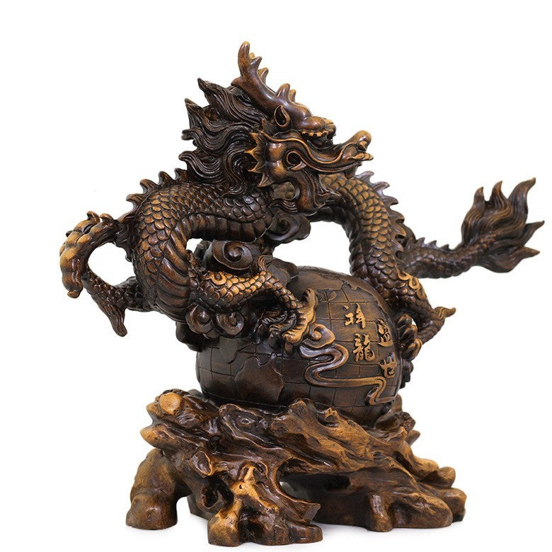 Resin Dragon Bead Ornaments In The Study Office