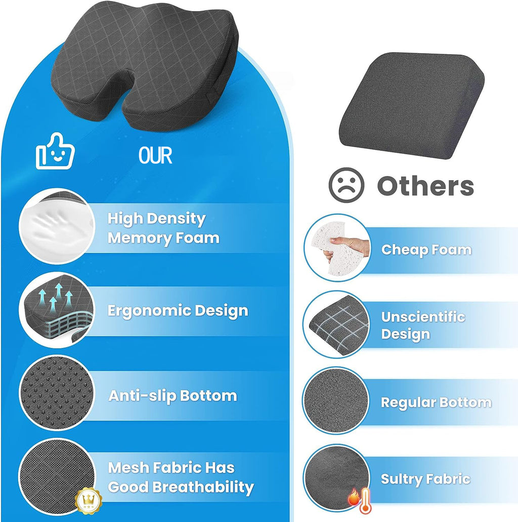 Gel Memory Foam Increased Hip Cushion