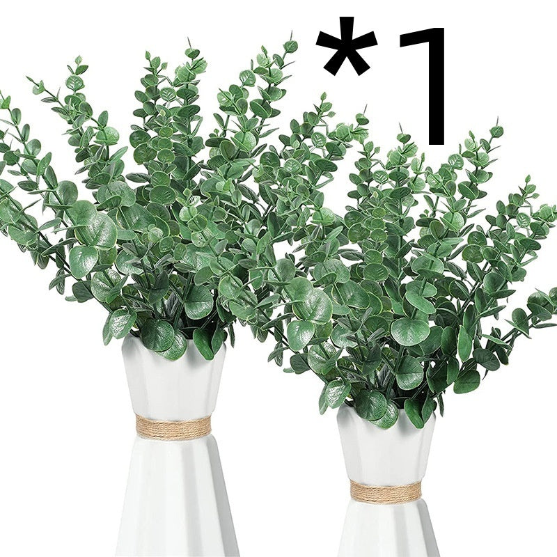 Golden Eucalyptus Eucalyptus Leaves Fake Leaf Stem Autumn Decorative Plant