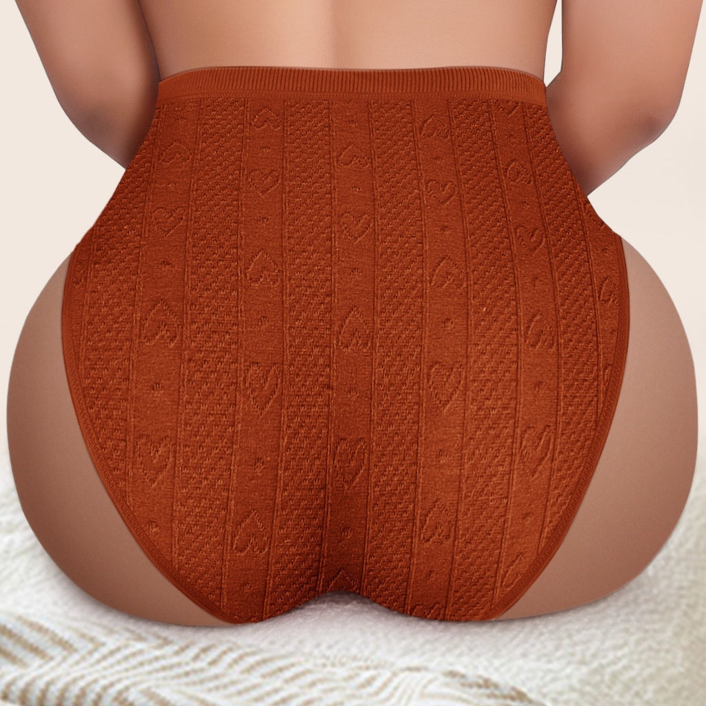 Women's Fashion Solid Colour Jacquard Panties