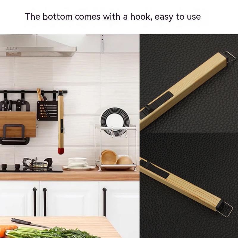 Tiktok Same Practical Lengthened Match Stick Burning Torch Kitchen Dedicated Gas Stove Inflatable Metal Lighter