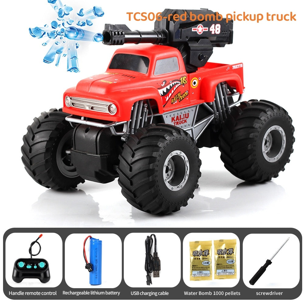 Children's Fashion Spray Off-road Vehicle Water Bullet Remote Control Car Toy
