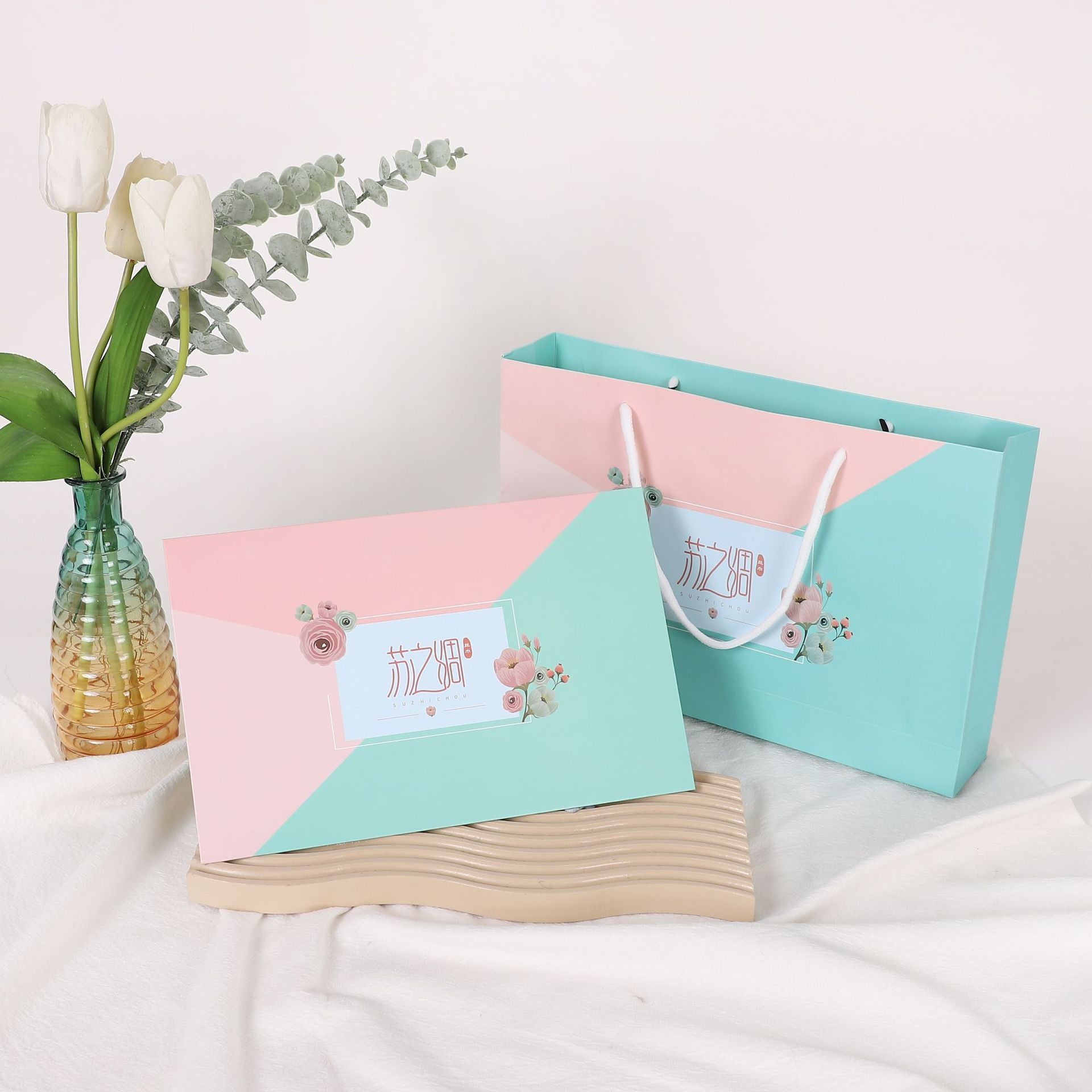 Small Square Towel Silk Scarf Retro Three-dimensional Letter Printing Ladies New