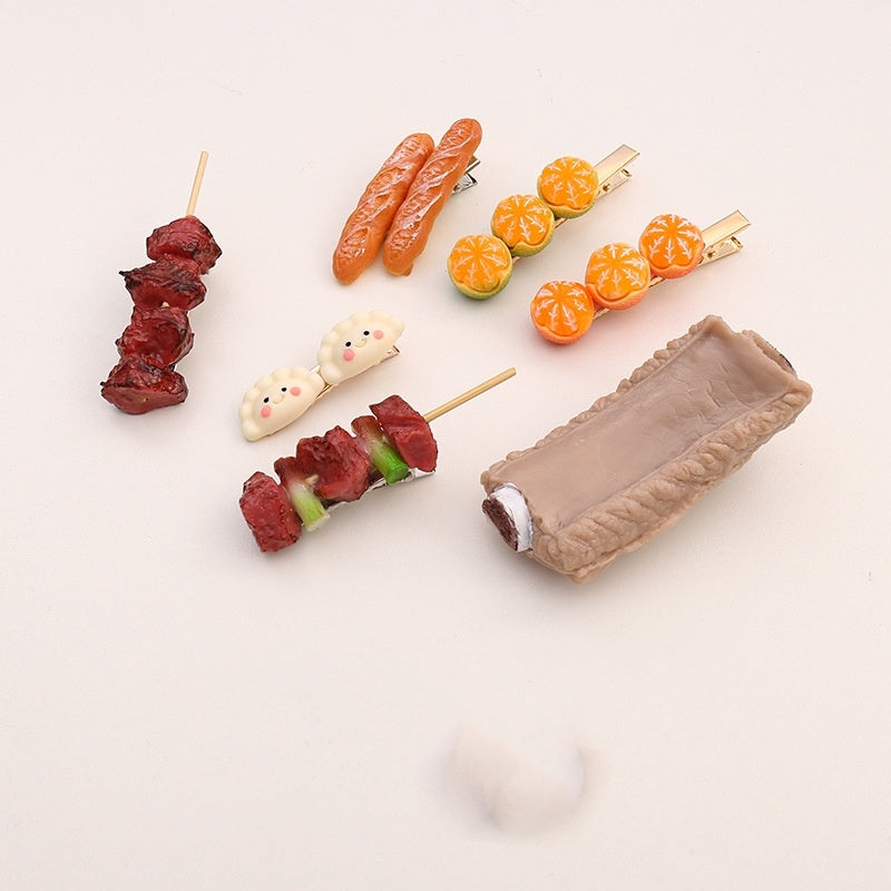 Food Barrettes Female Side Hair Clip Barrettes