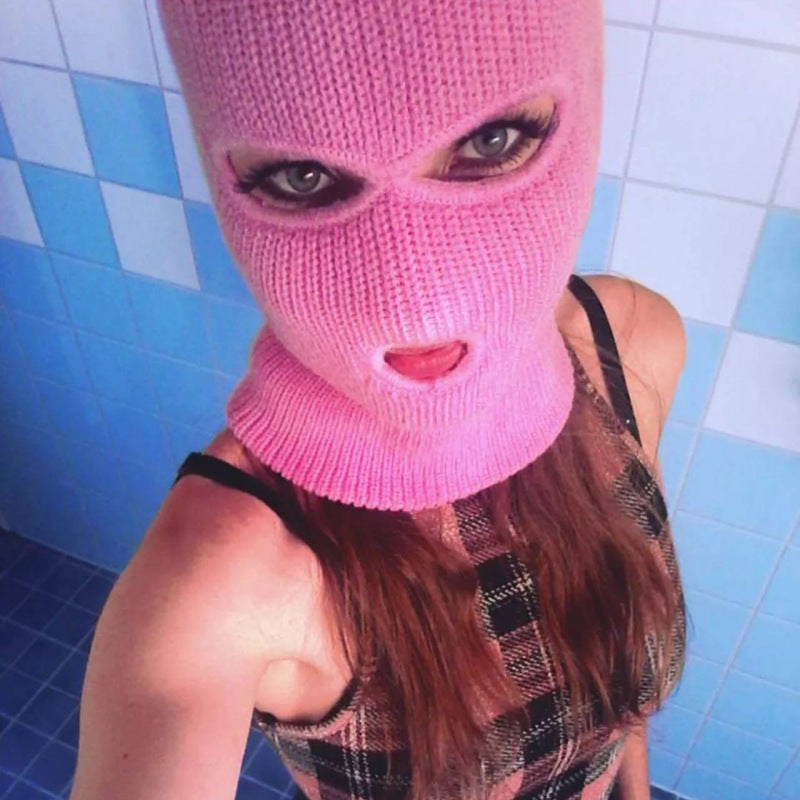 Pullover Windproof Neck Protection Handmade Knitted Hat