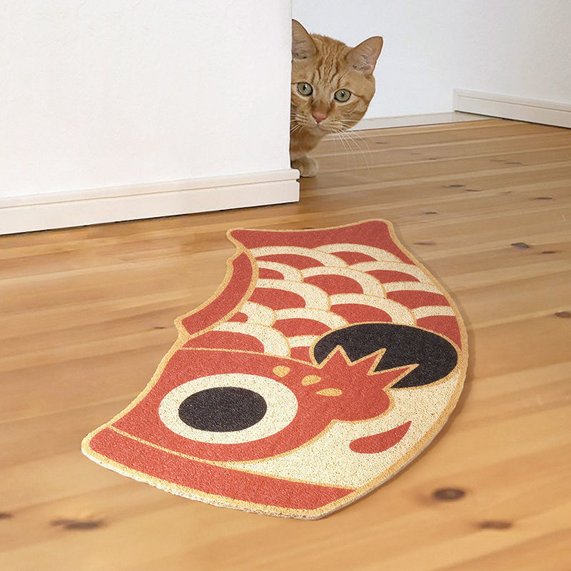 Carp Streamer Floor Mat Stain-resistant Washable Floor Mat Pvc Cutting Pvc Loop Floor Mat