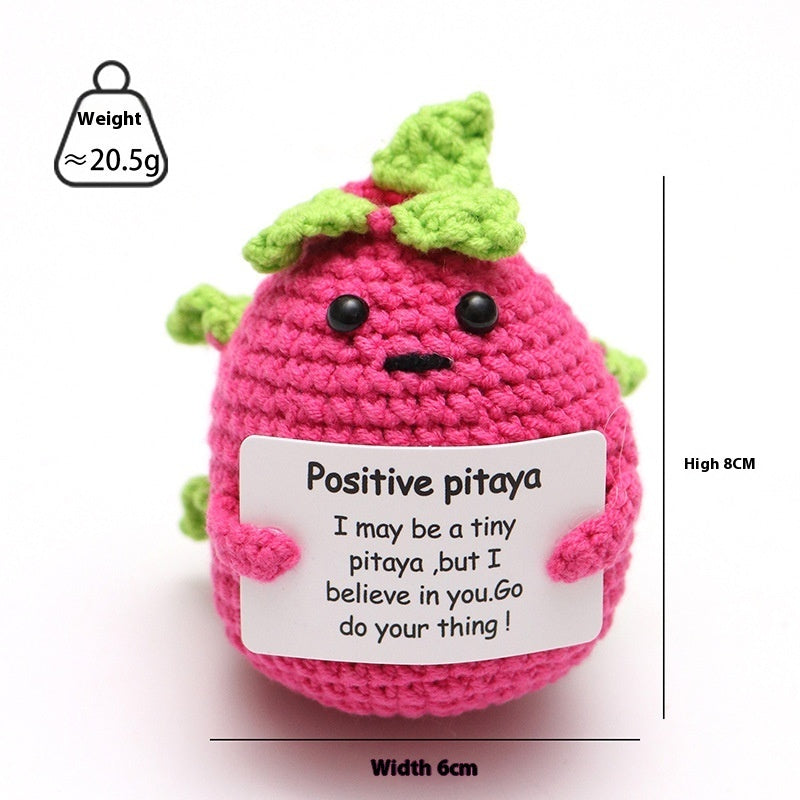 Wool Crocheted Positive Energy Potato Facial Expression Package Wool Fruit