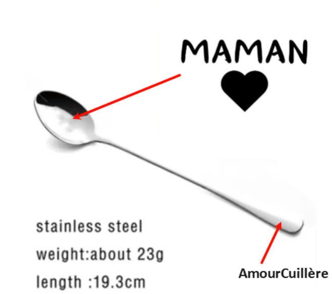 Stainless Steel Spoon You Are My Sunshine Couple Family Tableware