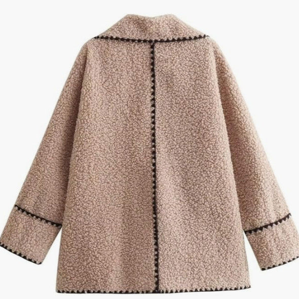 Plush Faux Fur Wool Jacket