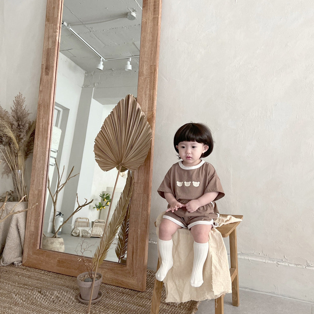 Summer Baby Short-sleeved Shorts Suit Homewear Pajamas