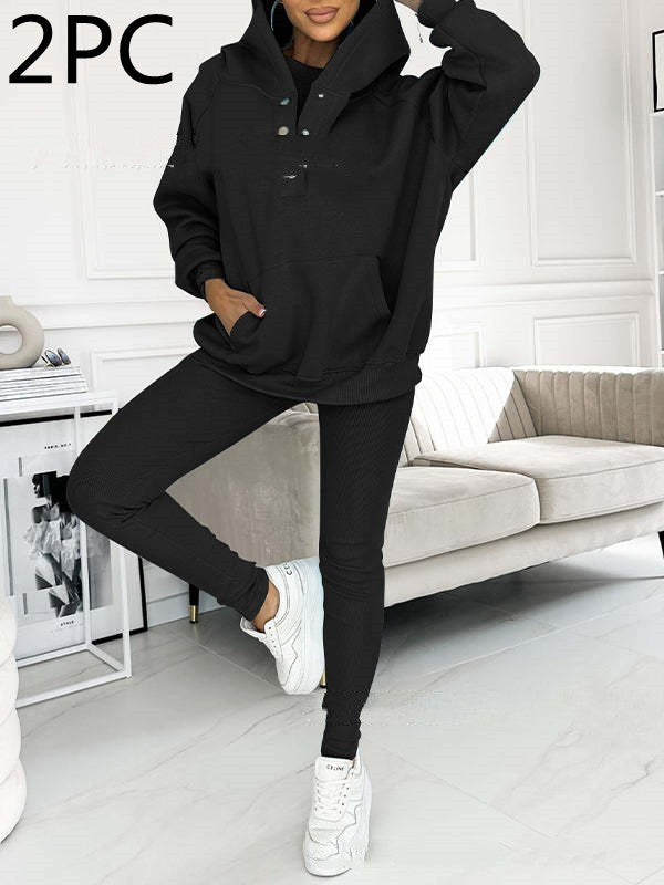 Leisure Comfortable Loose Sports Three Piece Set