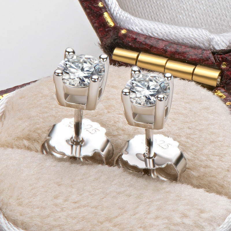 Women's Earrings Sterling Silver Plated 18K Gold