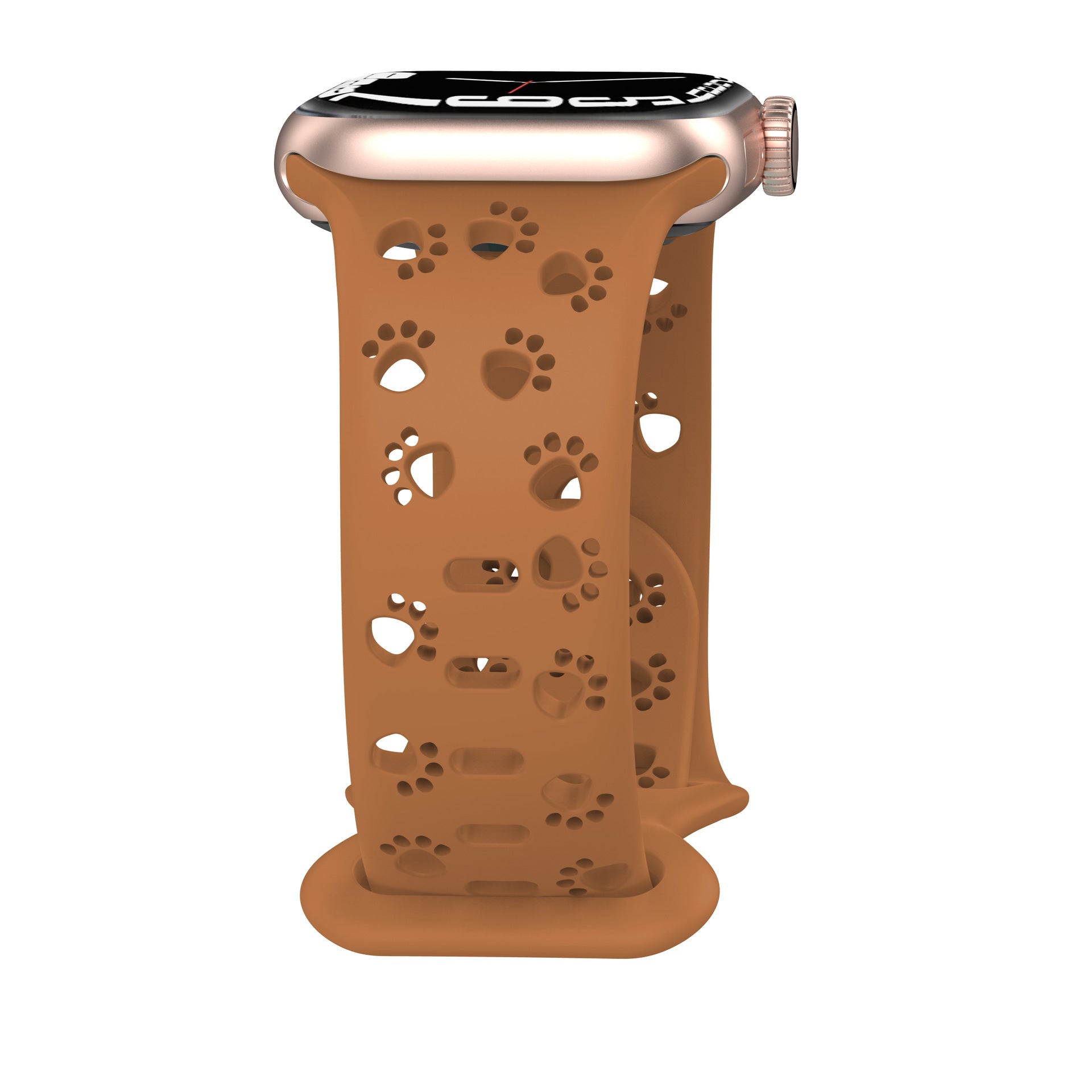 Cat's Paw Hollow Solid Color Silicone Strap