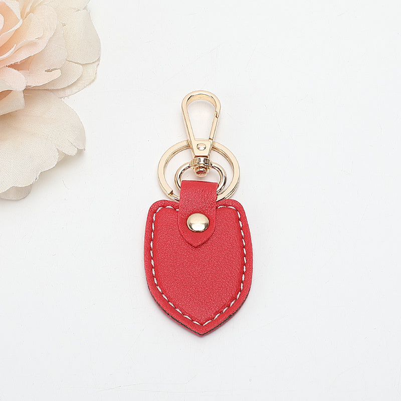 European And American Retro Double-layer Thick Leather Keychain