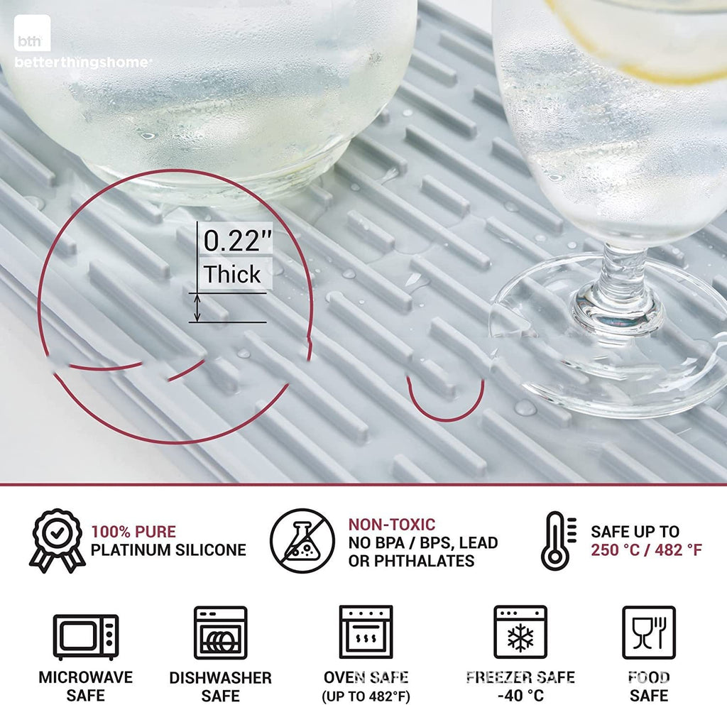 Silicone Draining Pad Foldable Kitchen