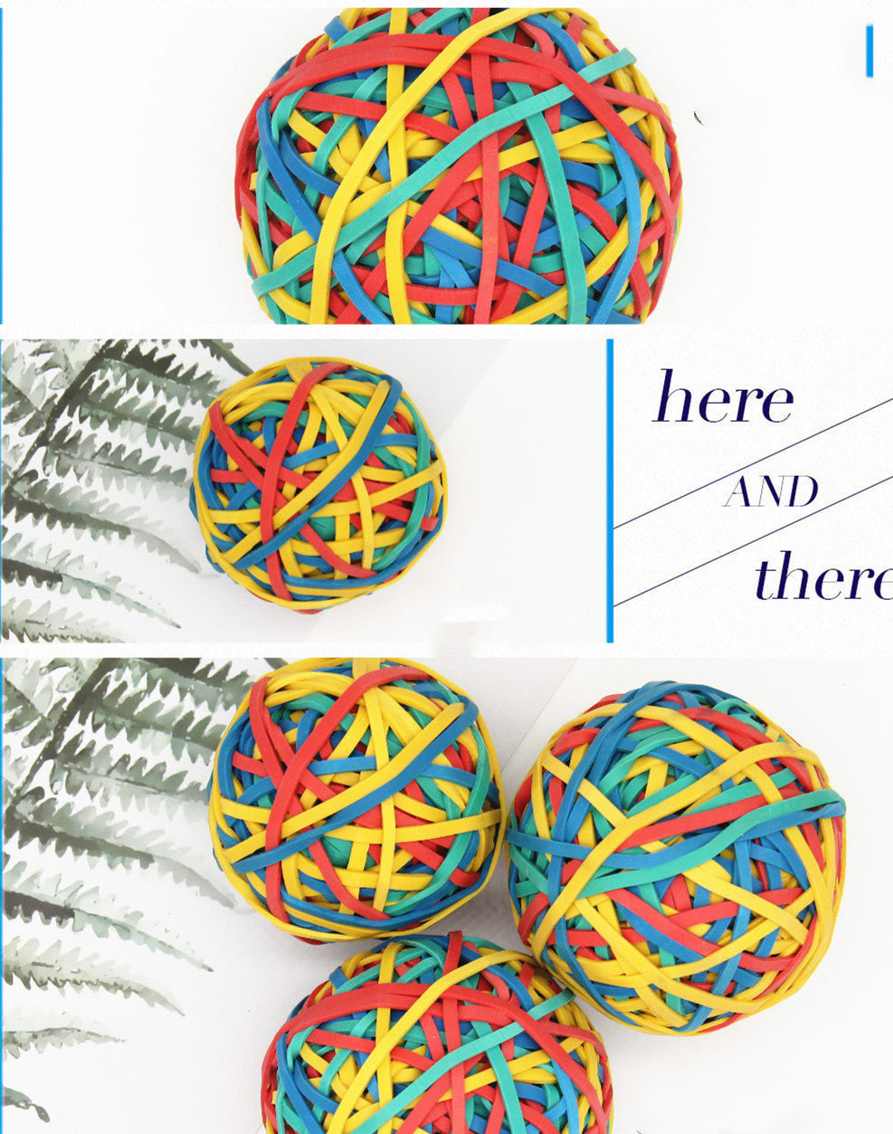 High Elastic Color Rubber Ball Children's Toys