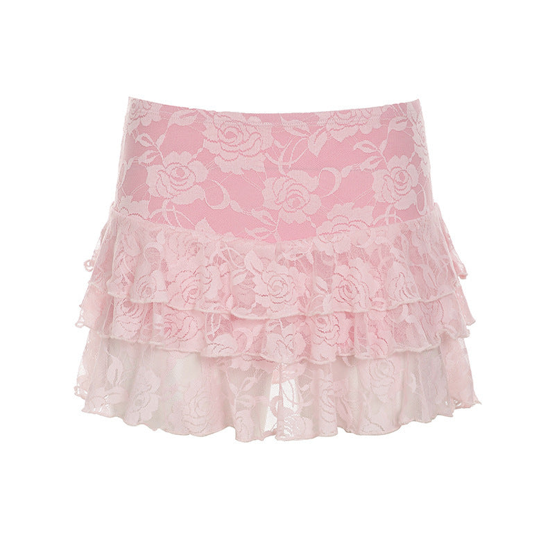 Backless One Piece Strap Vest Low Waist Cake Skirt Women's Clothing