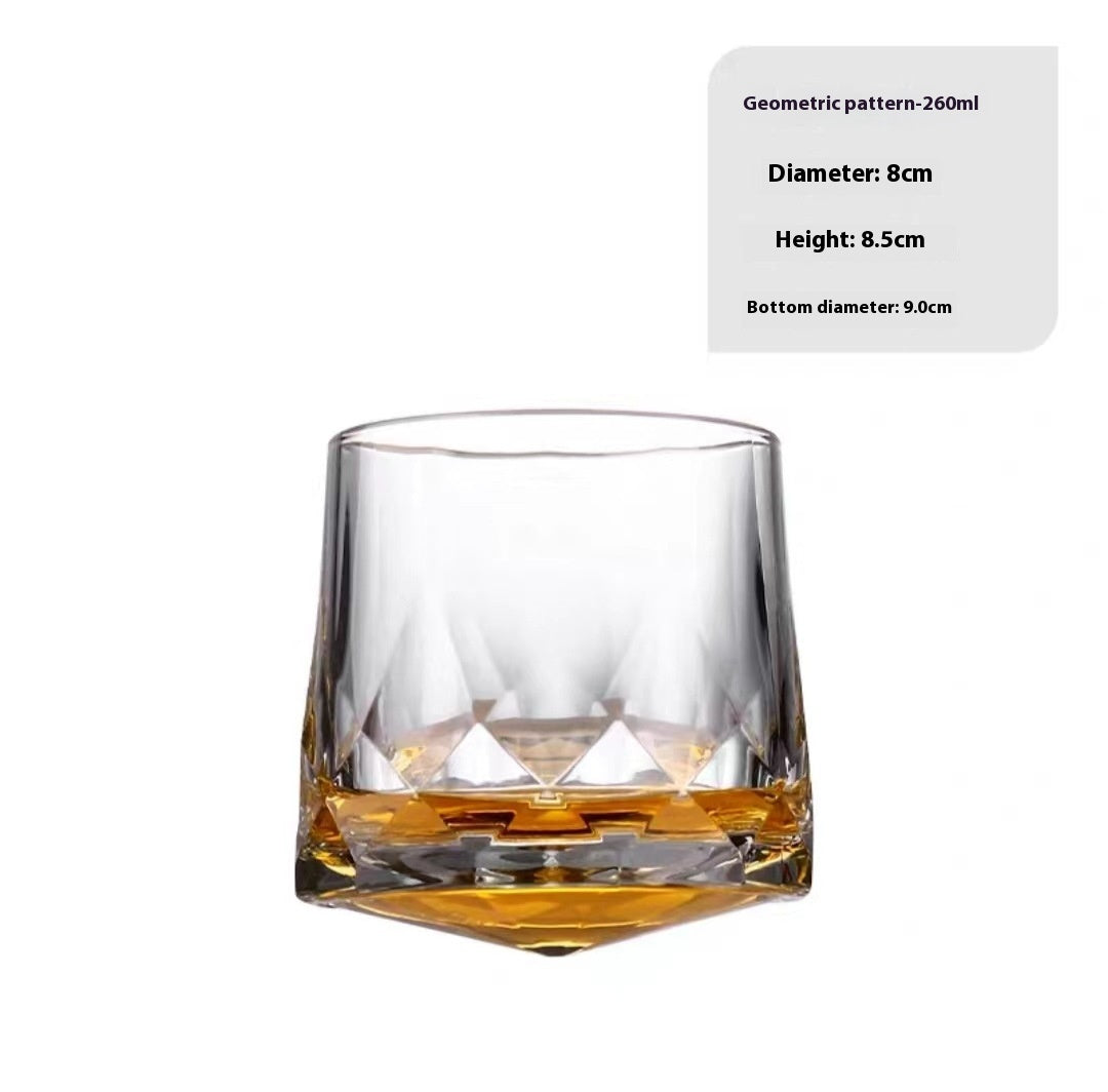 Whiskey Pure Drink Internet Celebrity Beer Brandy Glass Household High-end Classical Foreign Wine Bar Cup