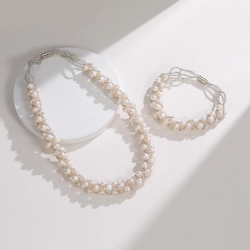 Natural Freshwater Pearl Short Necklace